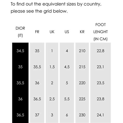 dior shoes b32|dior b22 size chart.